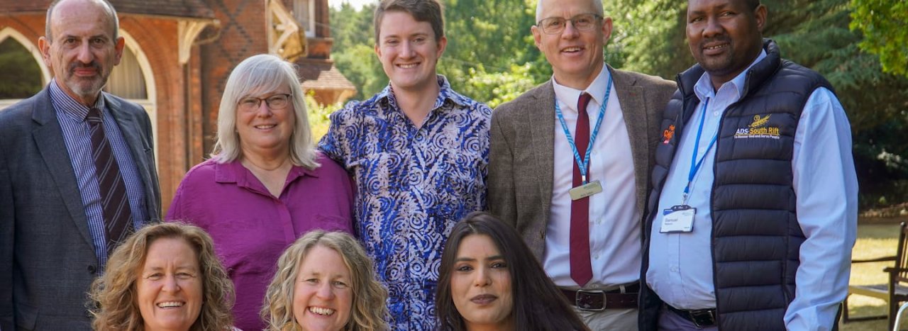 A group photo of people representing All Nations college.
